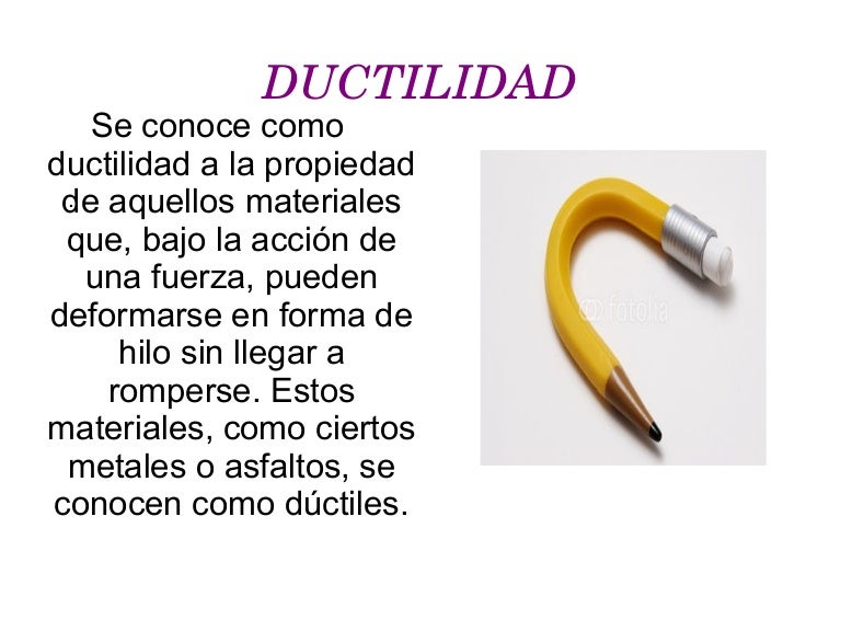 Qué Es La Ductilidad En La Química www.slideshare.net