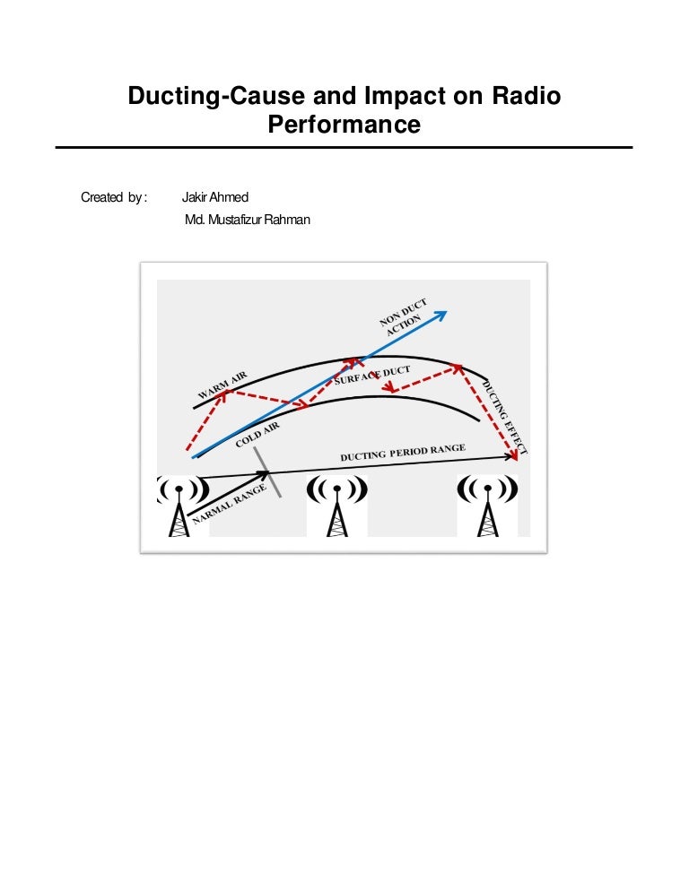 Ducting cause and impact on radio performance