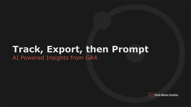 AI-powered insights from GA4, campaigns, and other sources