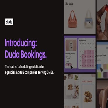 Duda New Feature "Bookings" Webinar - Nov 18