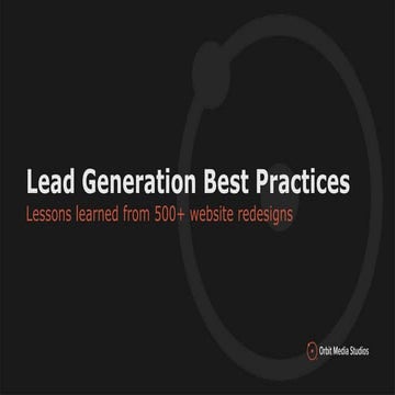 Lead Gen Best Practices by Andy Crestodina