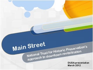 DUDA Main Street Presentation