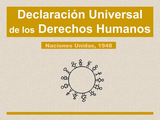 Declaración universal de los derechos humanos | PPT