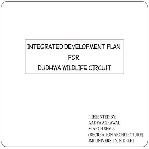 Dudhwa national park tourism circuit