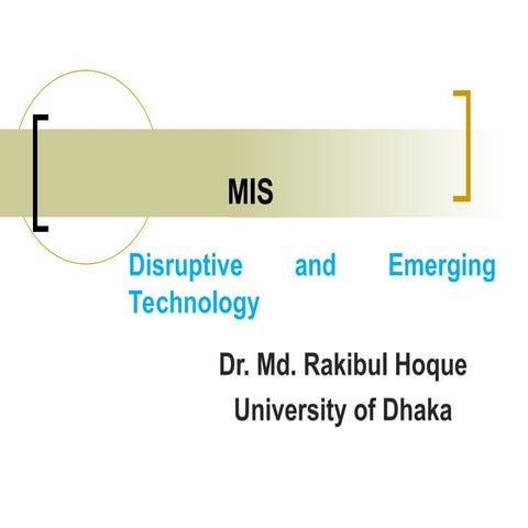 DU  Disruptive and Recent Technology.ppt