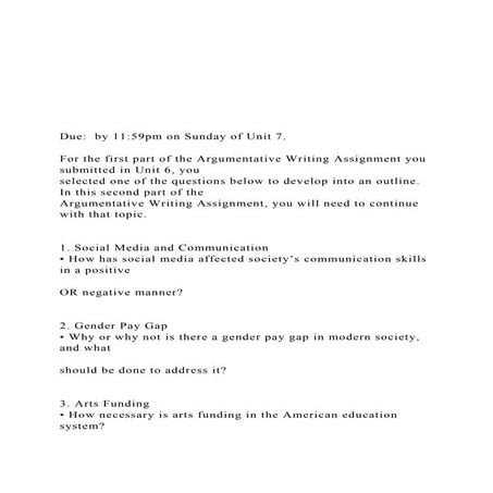   Due  by 1159pm on Sunday of Unit 7.  For the f.docx