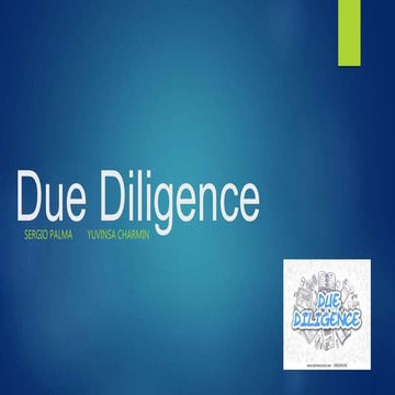 Due diligence