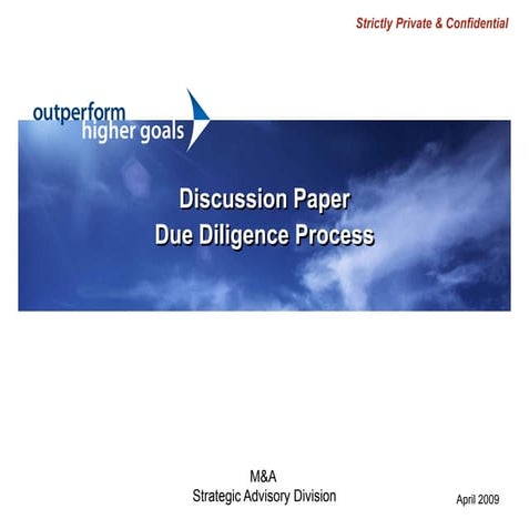 Due diligence slides