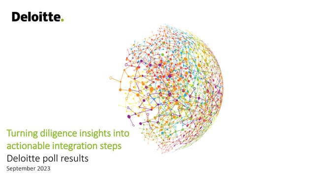 Turning diligence insights into actionable integration steps