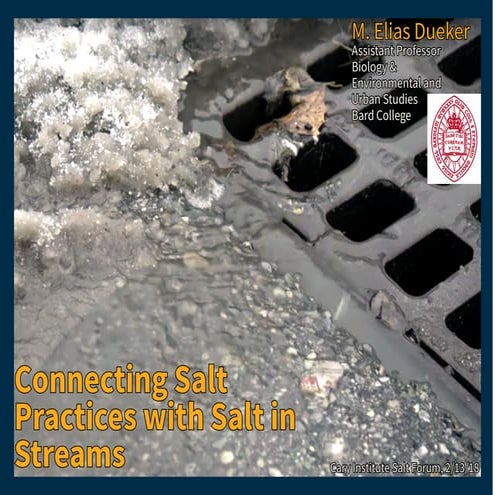 Road Salt: Connecting Salt Practices with Salt in Streams