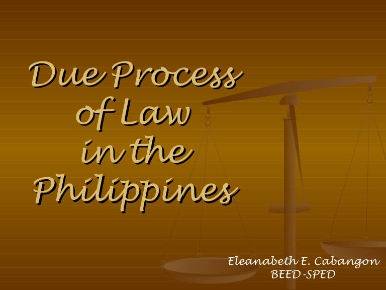 Due Process Or Do It Over Advocacy And Evidence Resources