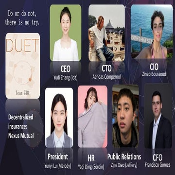Decentralized insurance- Nexus Mutual: presented by Duet