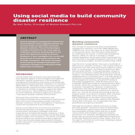 MAAP Disaster Resilience | PDF