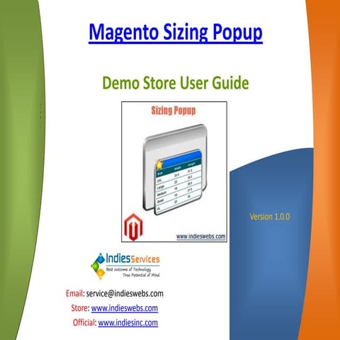 Magento Sizing Popup by Indies