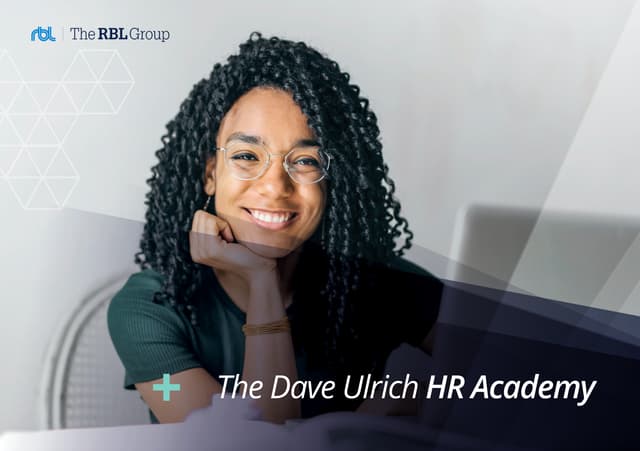 Dave Ulrich HR Academy Brochure