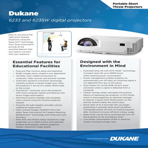 Dukane image pro 6233 and 6235 w