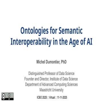 Ontologies for Semantic Interoperability in the Age of AI