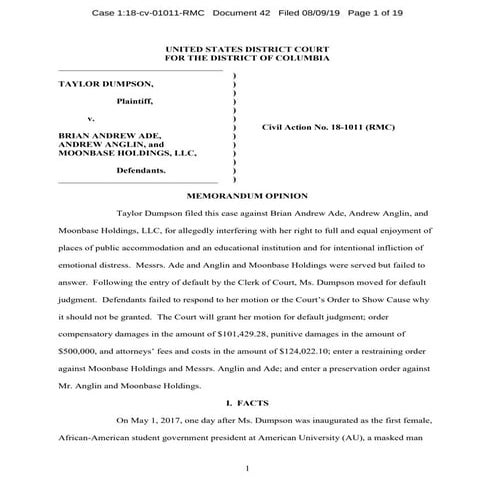 Dumpson v-Ade-opinion-on-default-judgment (1)