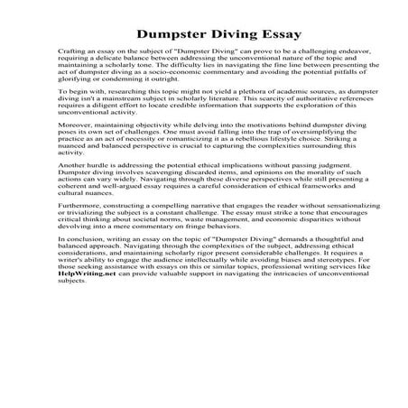 Dumpster Diving Essay.pdf