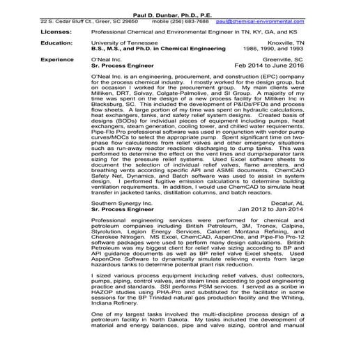 Dunbar process resume2016