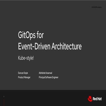 GitOps for Event-Driven Architecture -- Kube-Style! With Duncan Doyle | Curre...