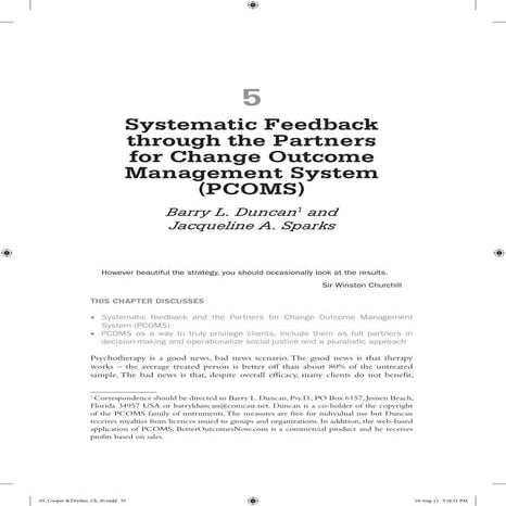 Duncan & Sparks Ch 5 of Cooper & Dryden