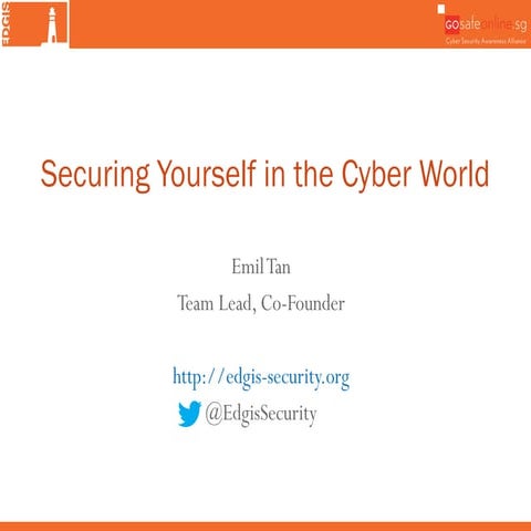 Securing Yourself in the Cyber World
