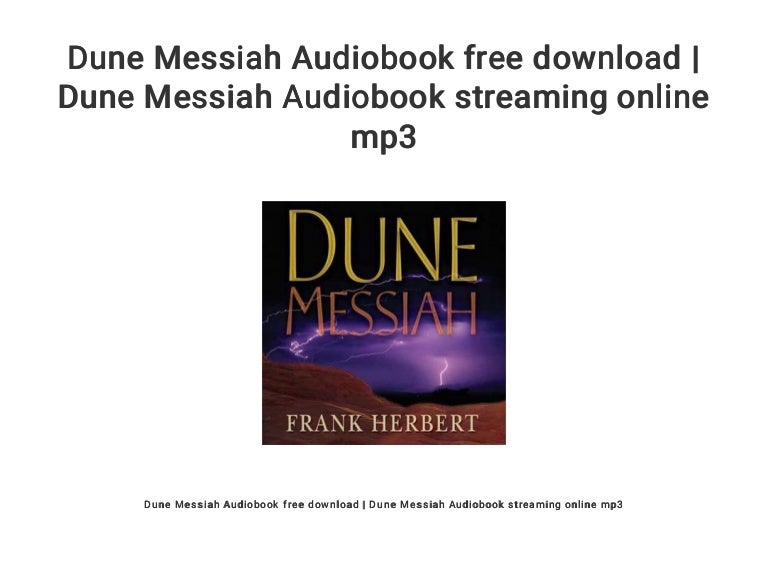 dune messiah audiobook