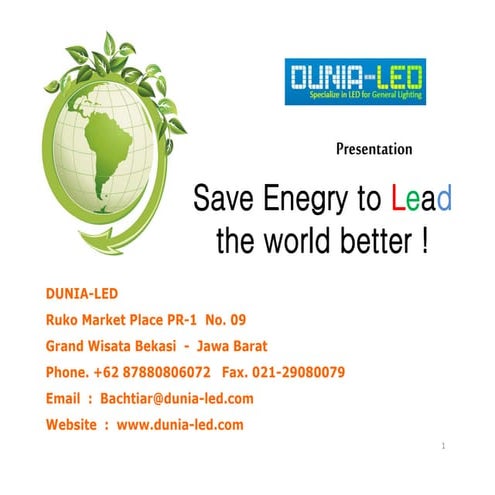 Dunia led presentation 2014