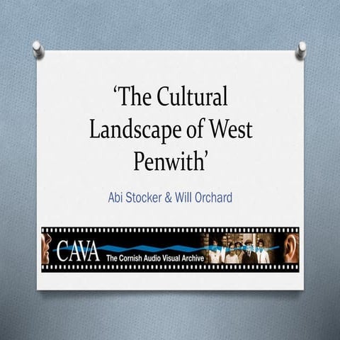 The Cultural Landscape of West Penwith 