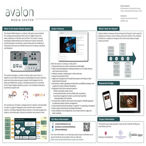 Avalon Media System (Open Repositories 2014 poster)