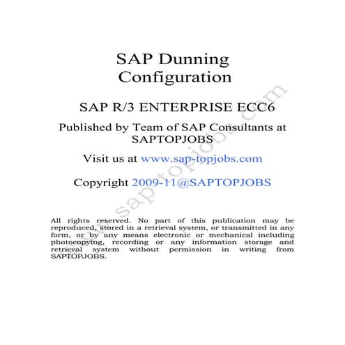 Dunningconfiguration  ecc6