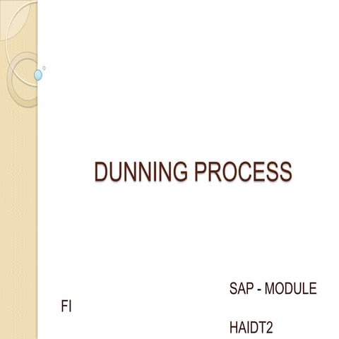 Dunning process