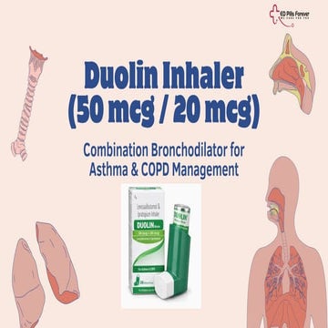 Duolin Inhaler 50 mcg + 20 mcg – Dual Bronchodilator for COPD & Asthma ...