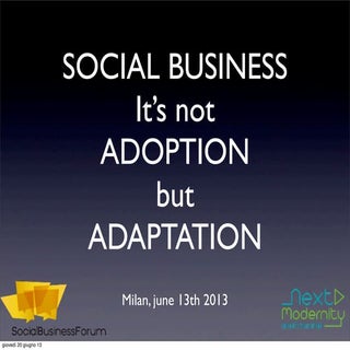 Adoption vs Adaptation - Bertrand D...