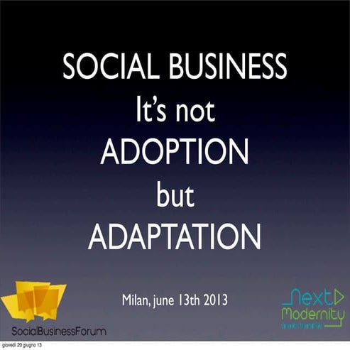 Adoption vs Adaptation - Bertrand Duperrin