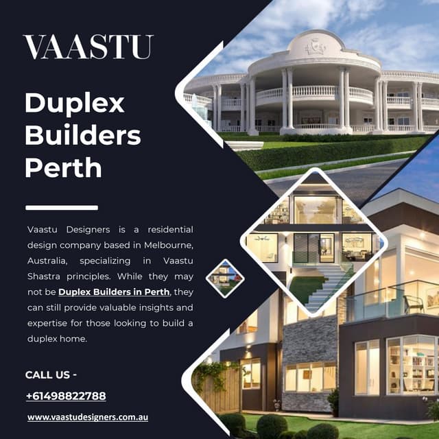 Duplex Builders Perth Vaastu Designers