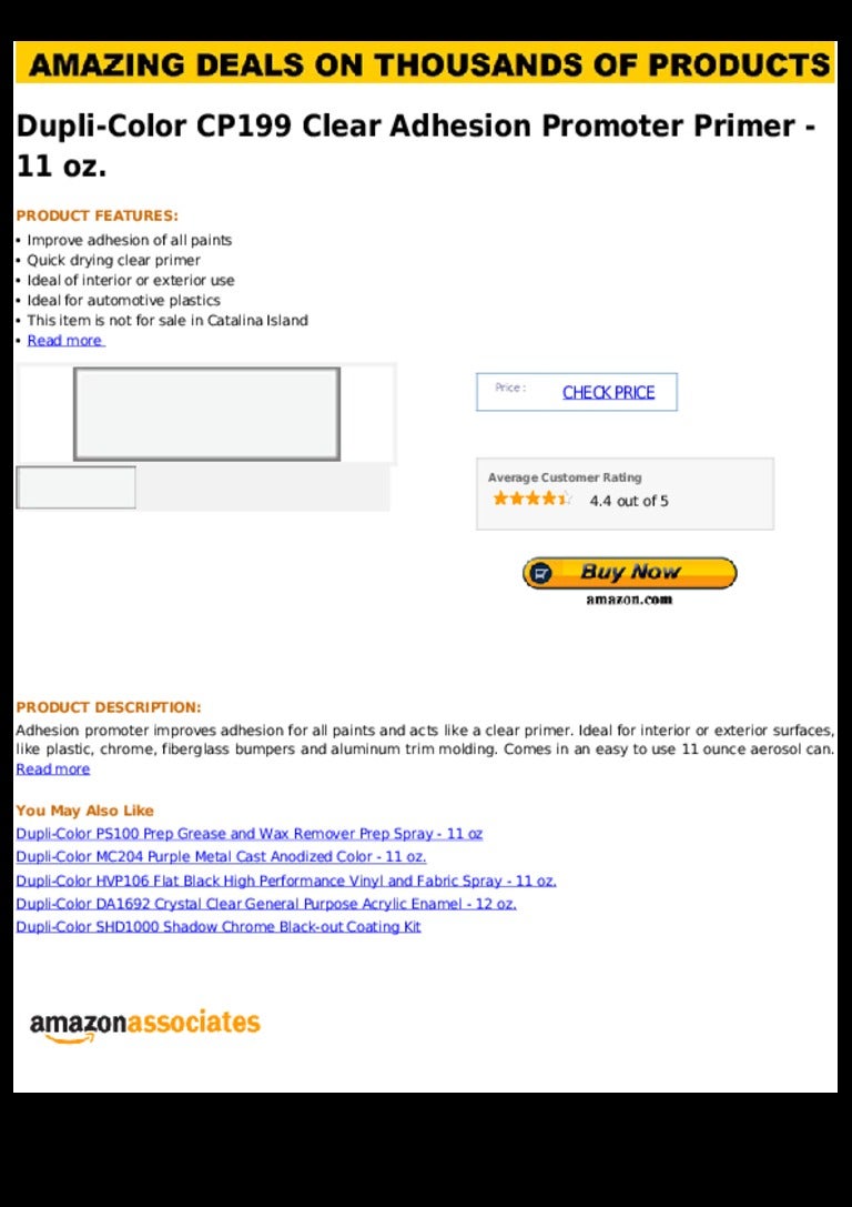Dupli color cp199 clear adhesion promoter primer 11 oz.