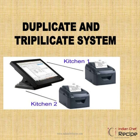 Duplicate and tripilicate system