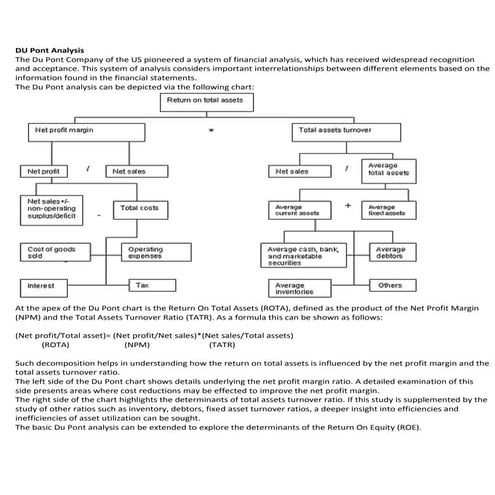 Du pont analysis 