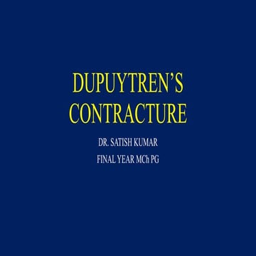 Dupuytren's contracture