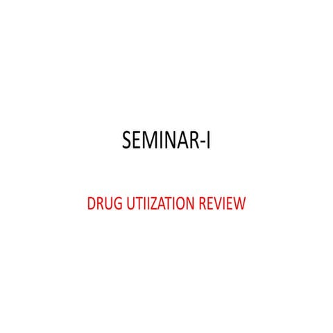 Drug Utilization review 