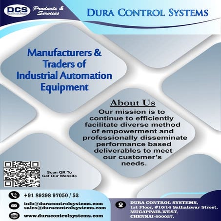 Automation Control Equipment By Dura Control Systems
