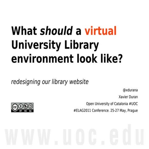 What should a virtual library environment look like? | PPT