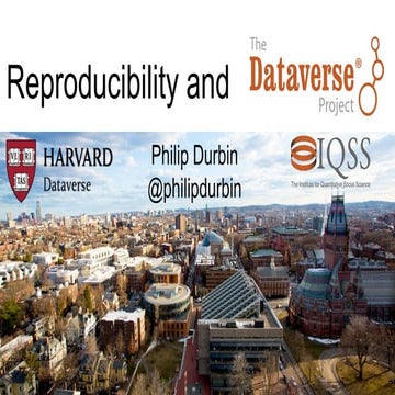 Reproducibility and Dataverse