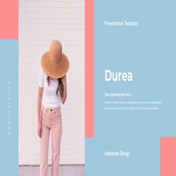 Durea Presentation : Dark Color Theme