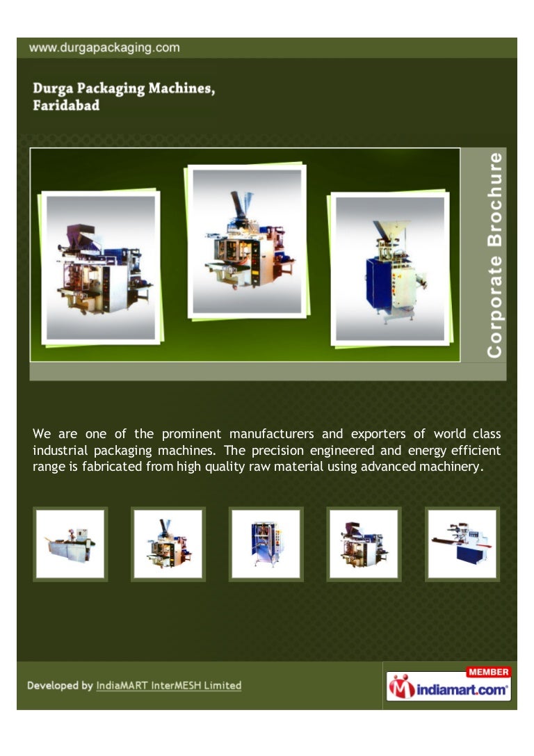 Durga Packaging Machine, Faridabad, Industrial Packaging
