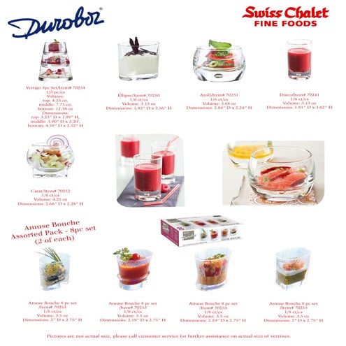 Durobor Glass Verrines