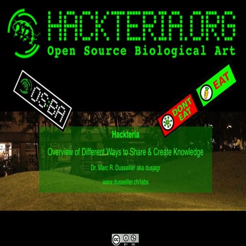 Dusjagr on Hackteria @ biofilia / Aalto 