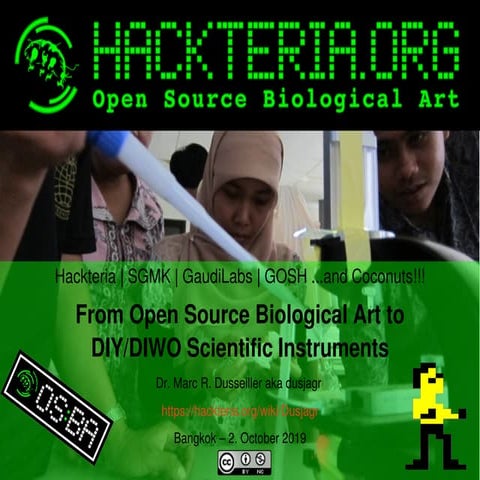 Dusjagr on hackteria and diy-science instruments fossasia